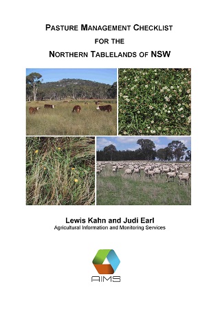 Pasture checklist 2021 front page