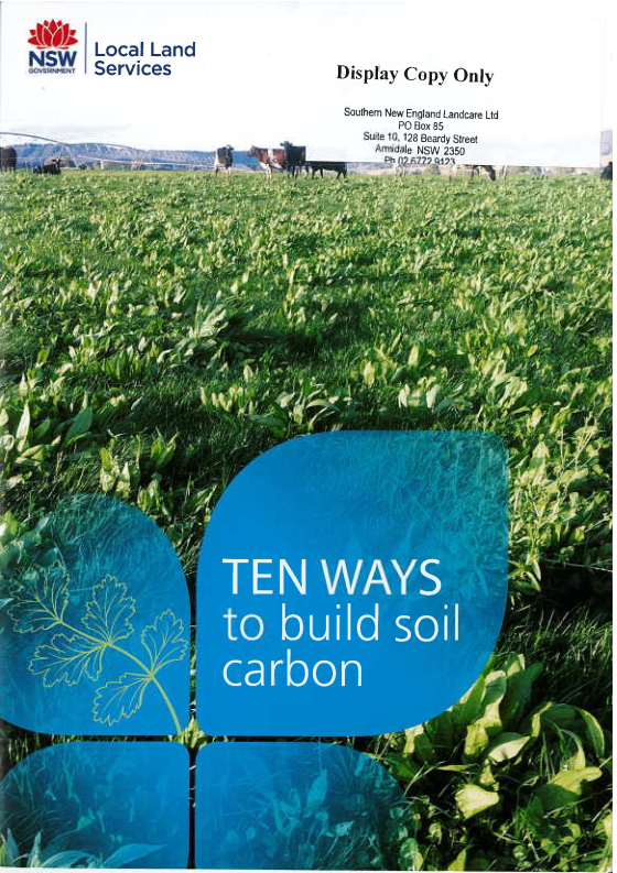 Ten Ways to build soil carbon
